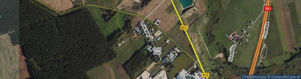 Zdjęcie satelitarne Bród Mały ul.